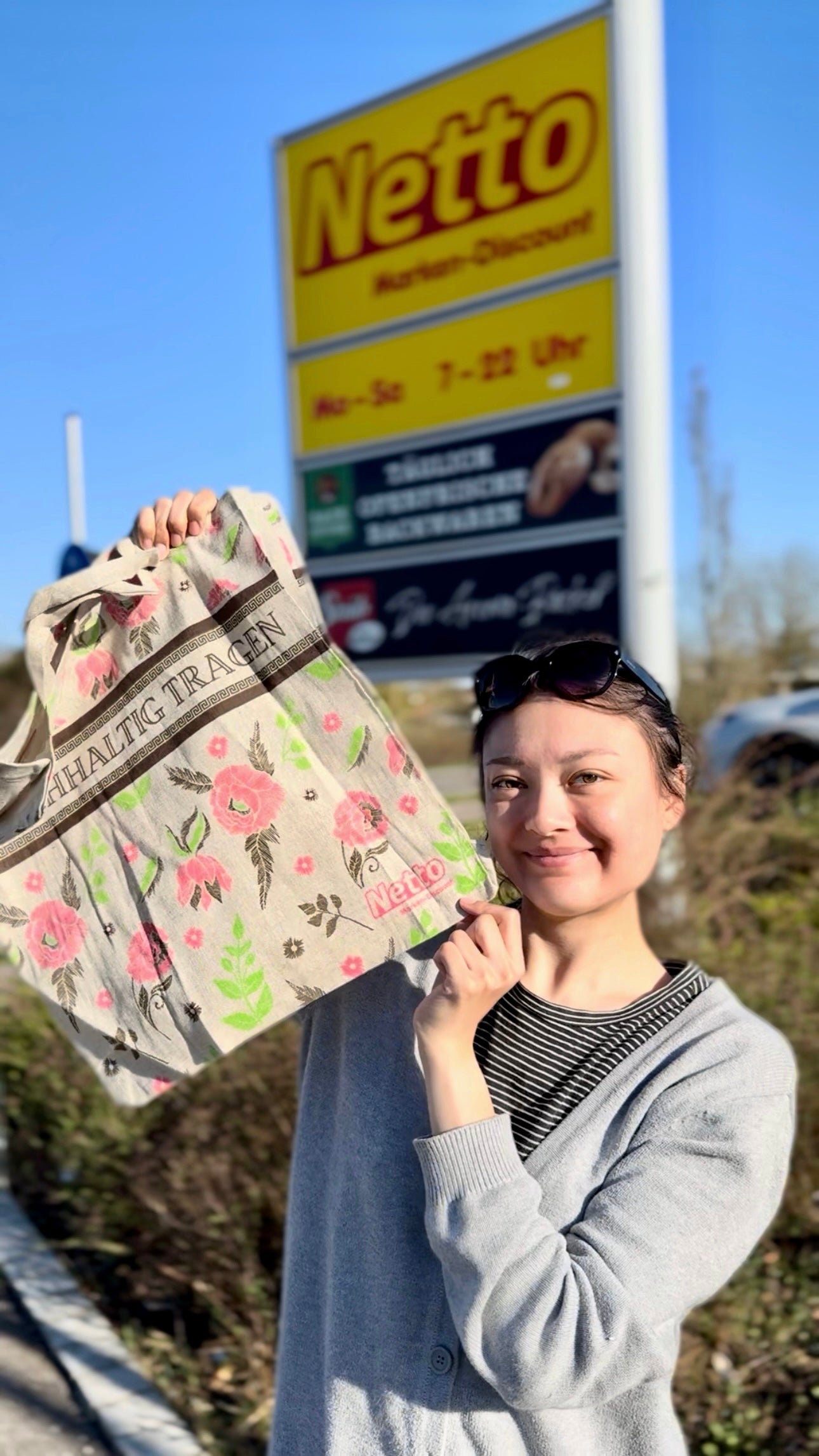 【トレンド品】夏限定のドイツのお花エコバッグ